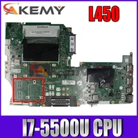 fru 00ht696 aivl1 nm a351 mainboard for lenovo l450 thinkpad l450 laptop motherboard with sr23w i7 5500u ddr3l 100 fully tested