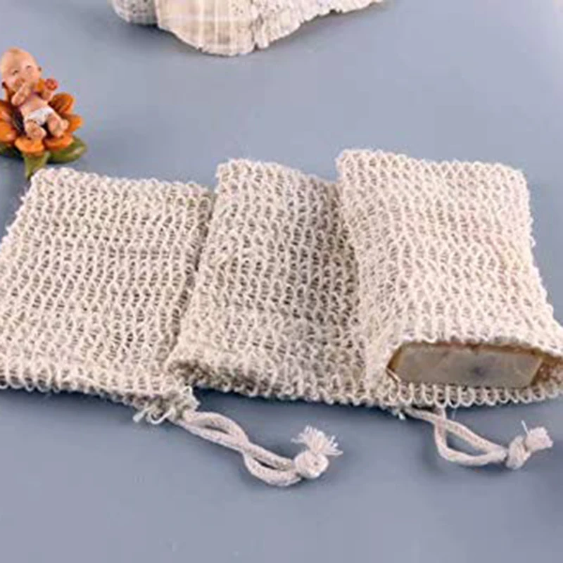 Новый 5 шт х мешок для мыла мешки из хлопка и льна Органическое Мыло саше пена мыло