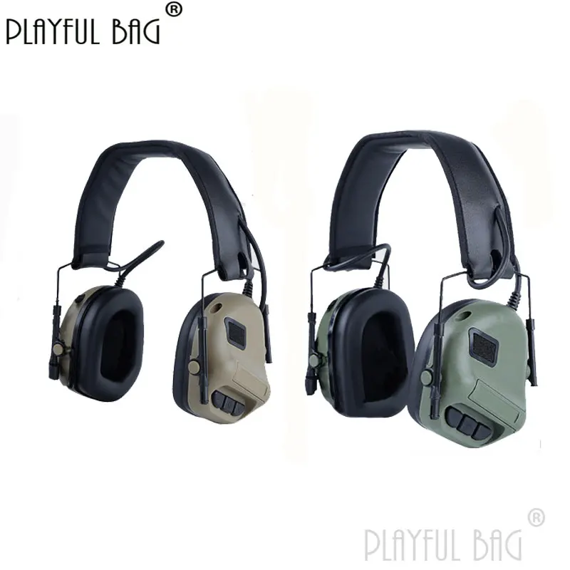 PB Playful bag HD12 Camouflage Tactical Headset IPSC Noise Reduction Headphone Competitive CS Sport Accessories QD41S