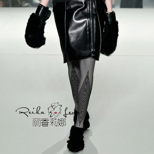 

2020 Fishnet Stockings Print Rushed Real Pantyhose Female Diamond Lattice Tights Thickened Thin Terry Pressure