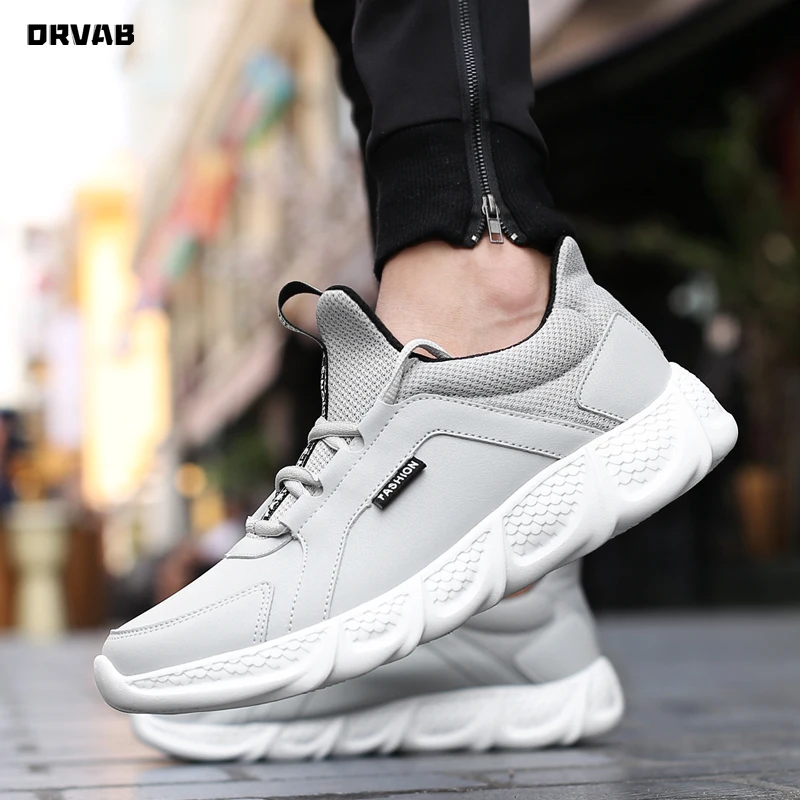 

Кроссовки мужские кожаные на шнуровке, модная повседневная обувь, легкие удобные дышащие, для бега, унисекс, размеры 36-48, 2020