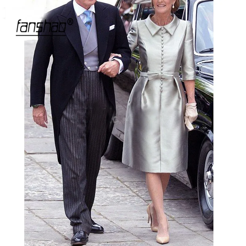 

Muslim Evening Dresses Satin Lapel Dubai Saudi Arabic Evening Gown Prom Dress