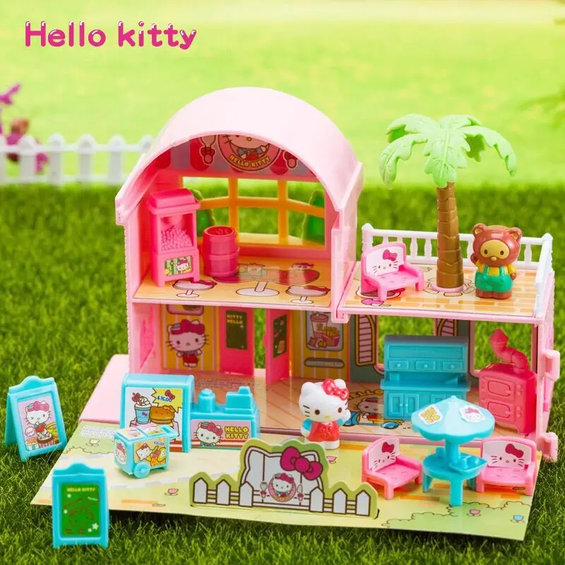 Игрушка Hello Kitty kitty модель дома кухня игровой дом игрушки игрушка для