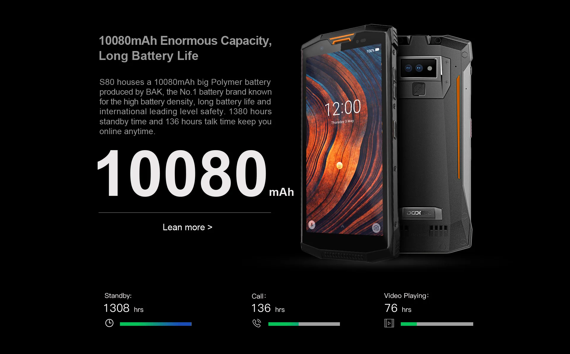 DOOGEE S80 IP68/IP69K 10080 мА/ч 4G смартфон 6 ГБ + 64 16MP Камера 5 99 &quotFHD безрамочный экран с Экран