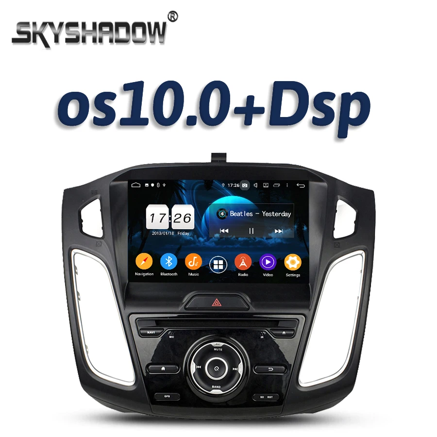 Автомобильный DVD мультимедийный плеер ips DSP Android 9 0 4 Гб ОЗУ + 32 ПЗУ 8 ядерный RDS радио