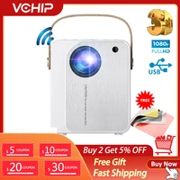 vchip yj350 4k projector protable projector mini proyector for home theater 3d 1080p wifi portable media player christmas gift