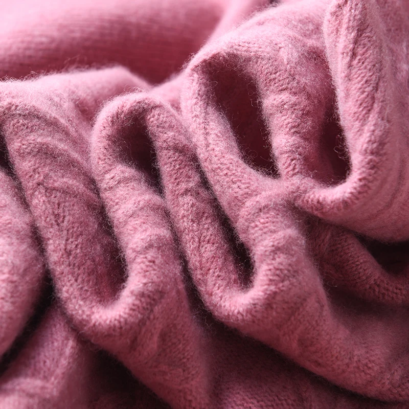 

High quality knitted sweater women pullover 100% wool turtleneck long sleeve soft female pullover women sweater pull femme tops