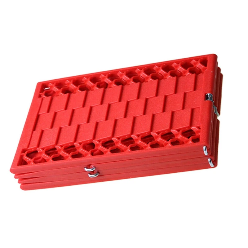 

2PCS Rubber Foldable Car Wheel Anti-Skid Pad Folding Skid Plate Tire Traction