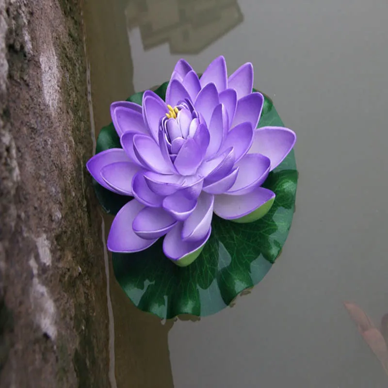 Искусственный водный Лотос пейзаж искусственная пена цветок лотоса лилия