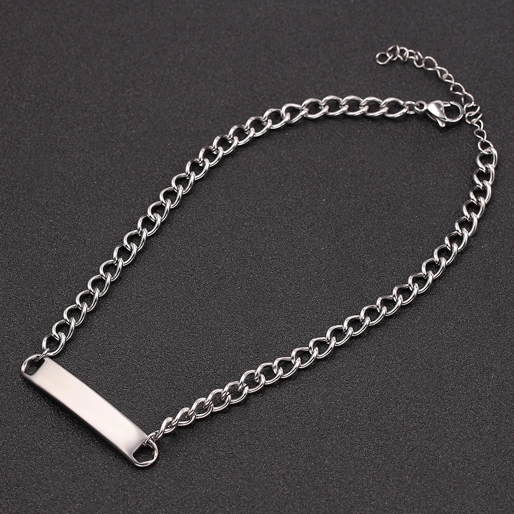 Новинка 2021 популярное стандартное ожерелье прямоугольный воротник плоская цепь