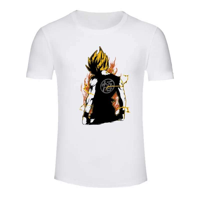 The Black Friday, футболка с принтом Dragon Ball, мужские футболки с графическим принтом, футболка, Повседневная футболка с коротким рукавом, Мужская Уличная одежда - Цвет: P1799A-white