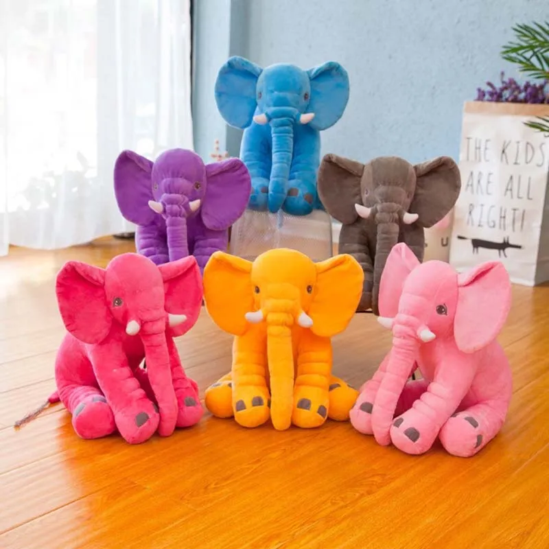 

Elephant Plush Stuffed Toy Baby Comfort Doll Bed Sofa Chair Pillow Room Decoration Photo Props Children's Birthday Gift