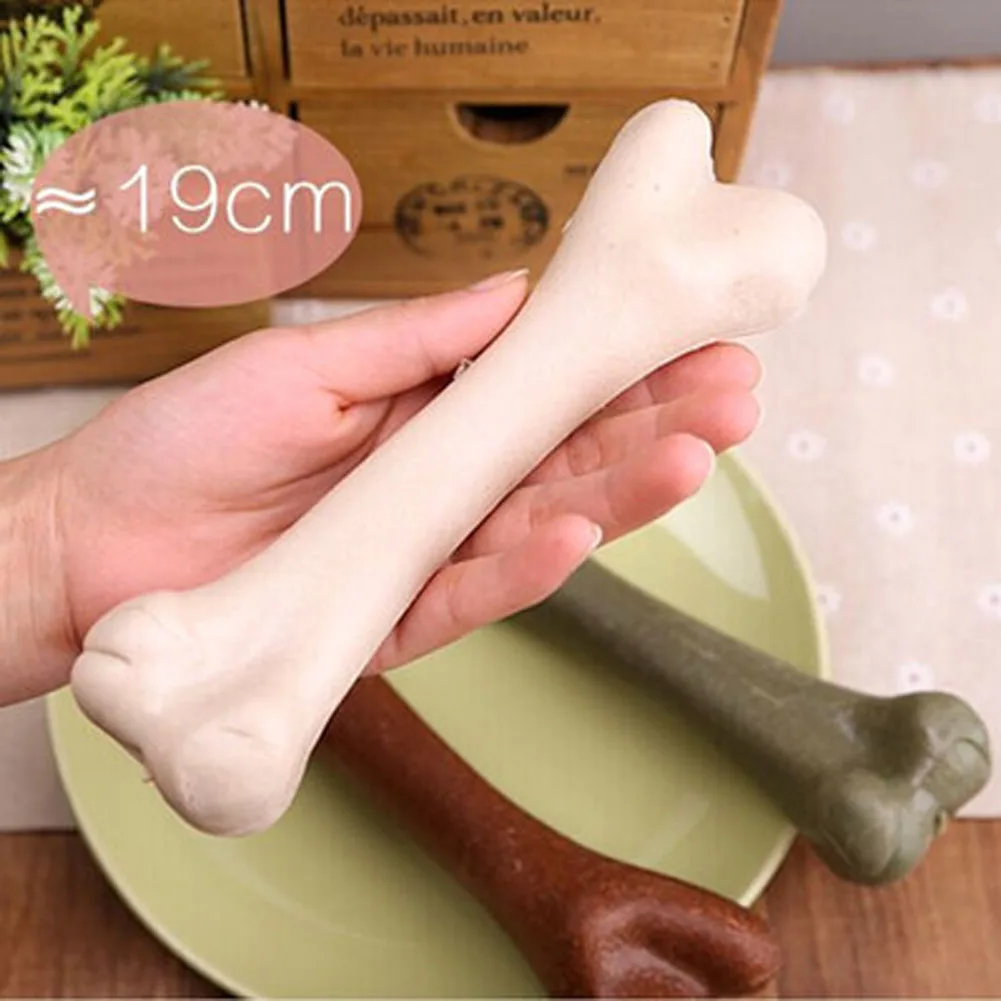 

Dog Pet Puppy Toy Dog Teeth Cleaning Bone Teeth Chewing Bone Toy Molar Stick Calcium Supplement Easy To Digest Color Random