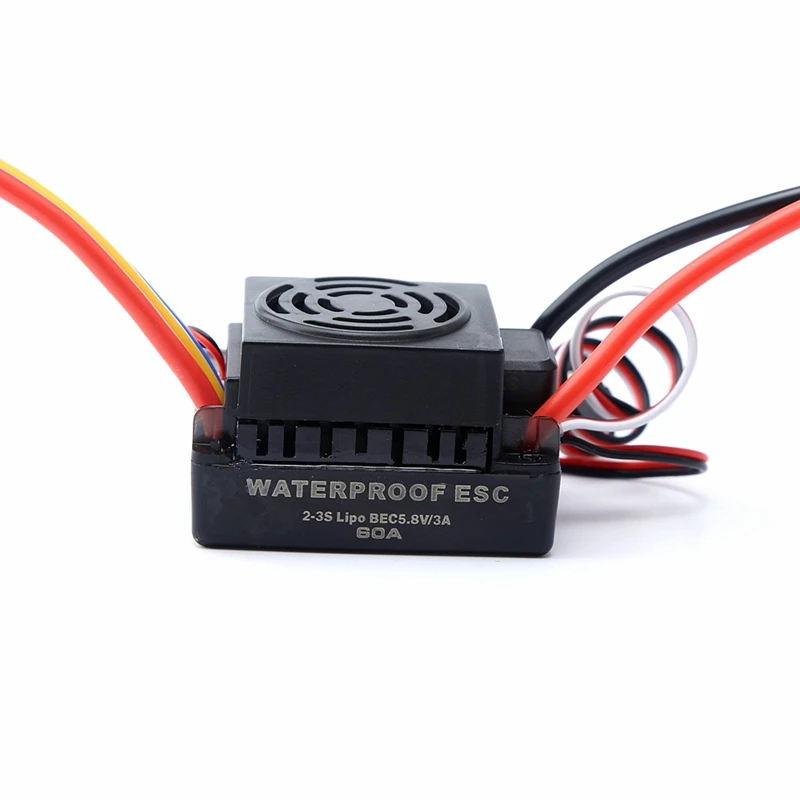 

NEW-3650 4300KV Brushless Motor & 60A ESC & Programmer Car & Heatsink Combo for 1:8/ 1:10 RC Car/Boat Part