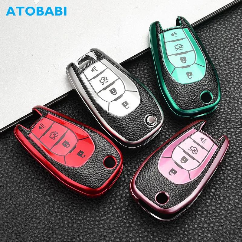 TPU Car Key Case 4 Buttons Folding Remote Control Protector Cover For Chevrolet Cruze 2016 2017 2018 Chevy Sonic Spark Trax 2019