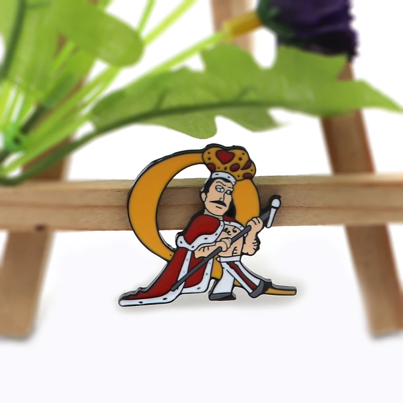 

30pcs/lot Freddie Mercury Brooch Rock Band Queen Enamel Pin for Kids Men Badge Lapel Pin Backpack Decoration Hat Pins A115