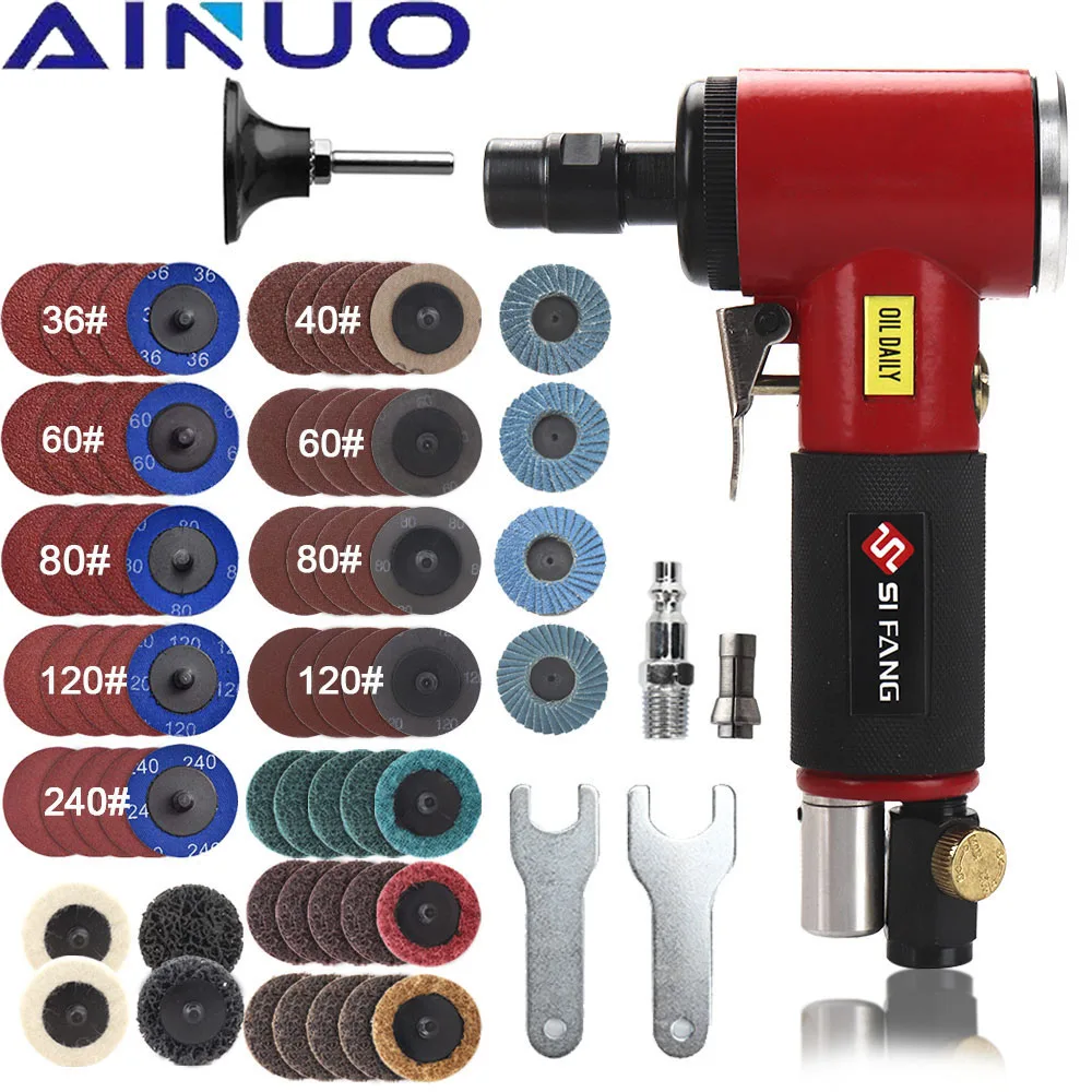

Mini Air Angle Die Grinder 1/4”& 1/8” 90 Degree Pneumatic Grinding Machine Cut Off Polisher Mill Engraving Tool 20000RPM