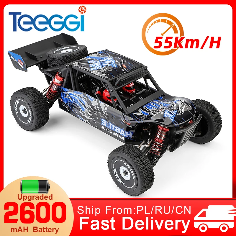 WLtoys 124018 124019 RC автомобиль 1:12 55 км/ч высокая скорость 4WD внедорожный 2 4G