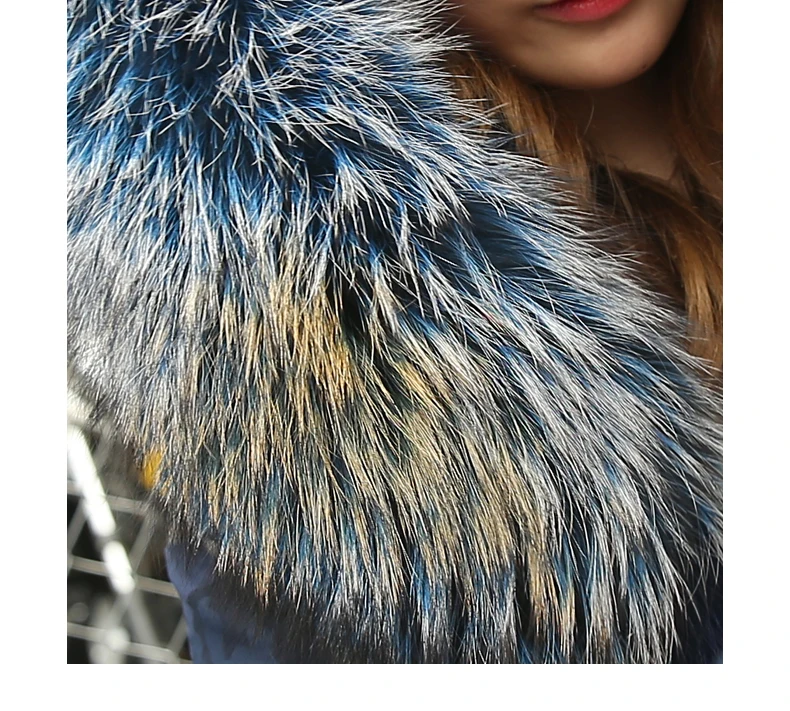 women 2020 real natural raccoon fur liner parkers long design winter overcoat camouflage printed plus size nick coat jacket xxl
