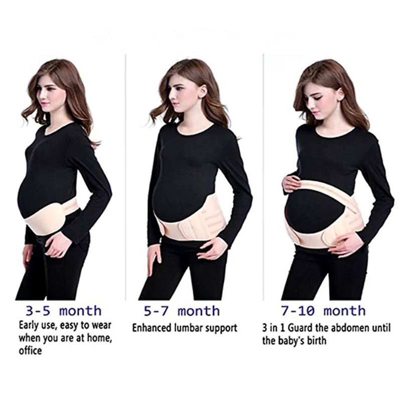 

3 in 1 Pregnant Woman Waist Supporter Relieve Waist Protector Adjustable Maternity Belt Durable Pregnancy AbdominalSupport Strap