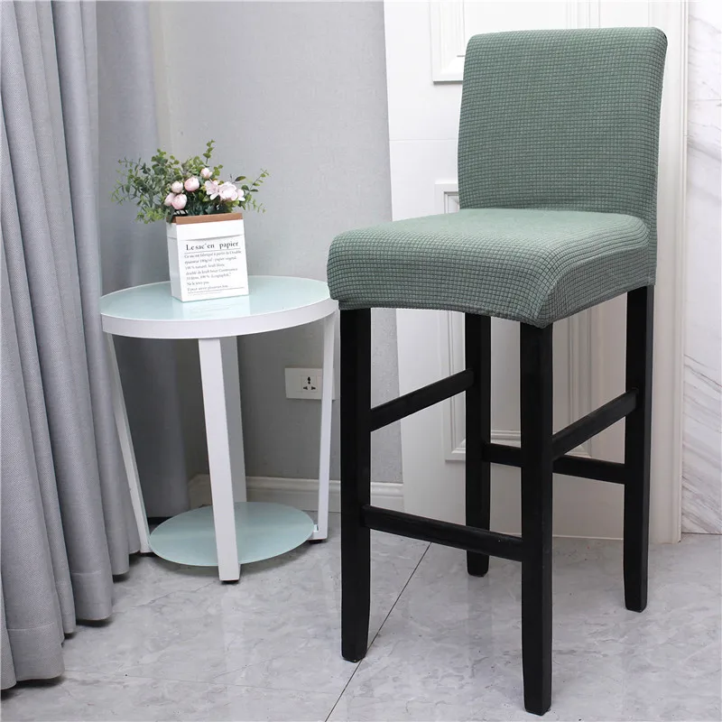 

Elastic Chair Cover Spandex Solid Color Seat Covers for Bar Stool Chairs Slipcover Home Hotel Banquet Dining Chair Decor Cover