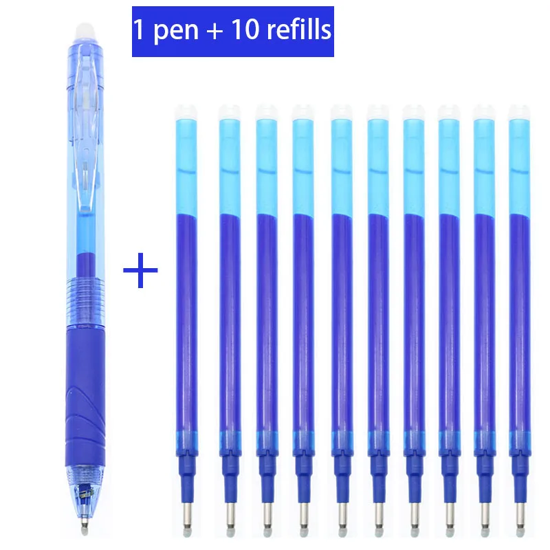 

Гелевая ручка со стираемыми чернилами, 0,5 мм, синие/черные/зеленые/красные чернила