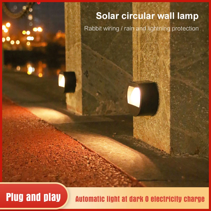 

Solar LED Light Outdoor Warm White Waterproof Solar Lamp Sunlight Fence Garden Decoration Night Sensor Pathway Landscape Lights