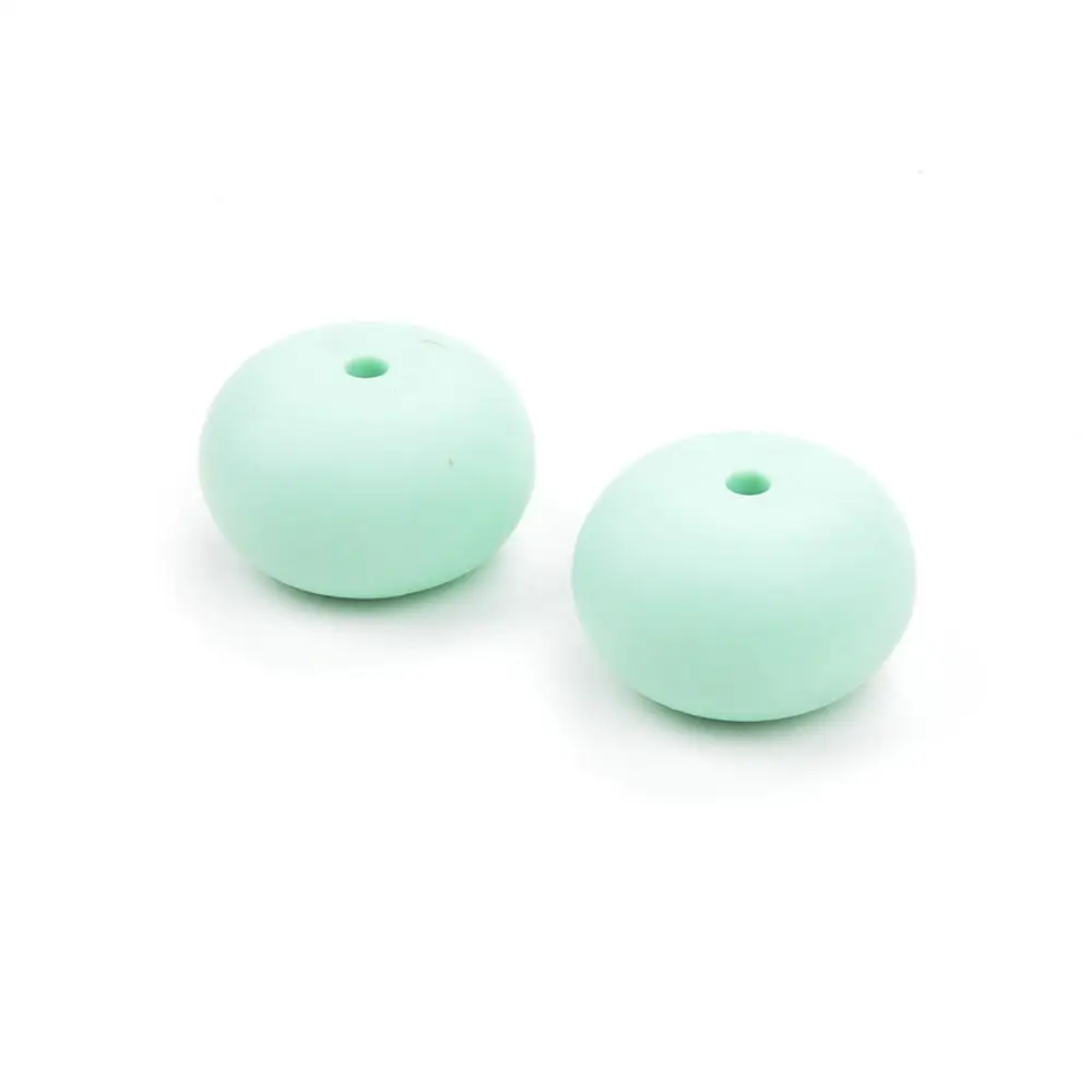 LOFCA-collar de cuentas de silicona para dentici&oacute;n de beb&eacute;, cadena de chupete de grado alimenticio, sin BPA, 50 Uds.-1