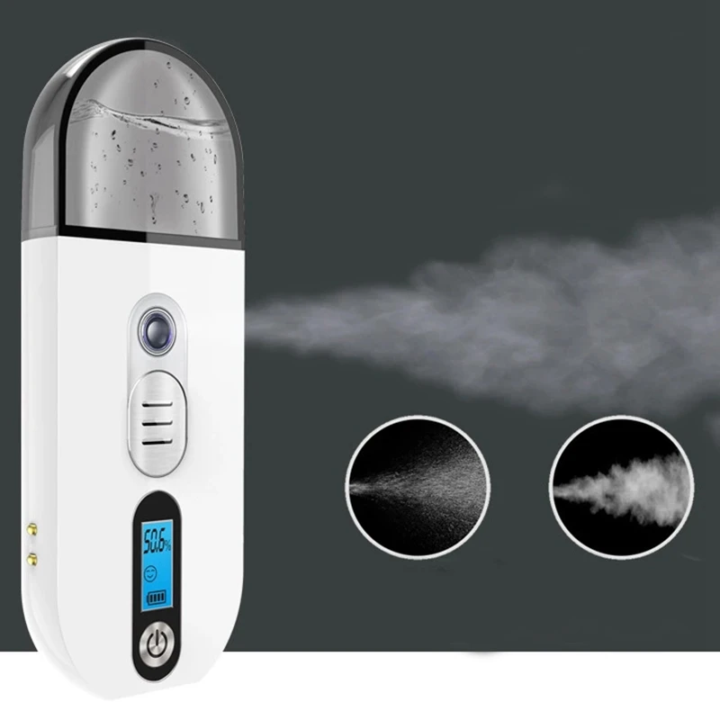 Portable Spray Mist Facial Steamer Face Care Spa Beauty Moisturizing Equipment Cleasing Ultrasonic Humidifier | Бытовая техника