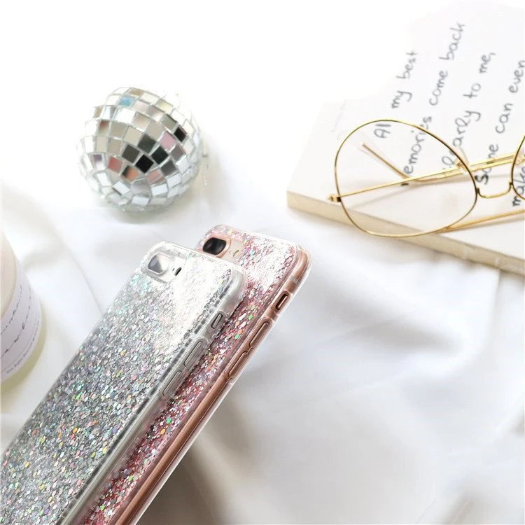 Силиконовые Bling Блестящий со стразами и пайетками мягкие чехлы для samsung Galaxy S10 S9 S8