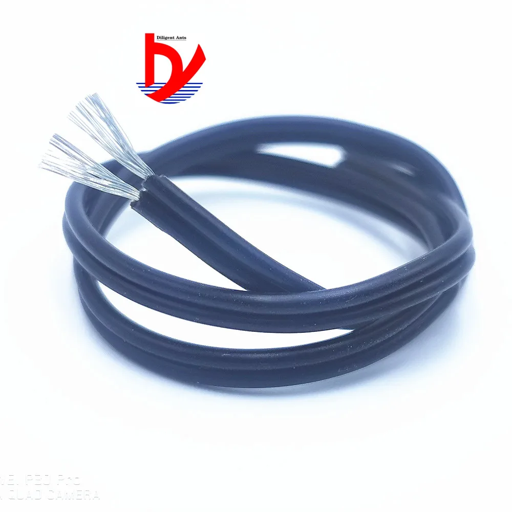 26AWG 3P 4P 8P специальный мягкий высокотемпературный силикон кабель Мягкий параллельный провод черный белый луженая медная проволока Гибкая линия 10 м