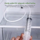 Портативный набор для очистки дренажа холодильника, инструмент для очистки Дренажного Отверстия, шприц для дренажа, шланг, палочки для очистки домашнего устройства