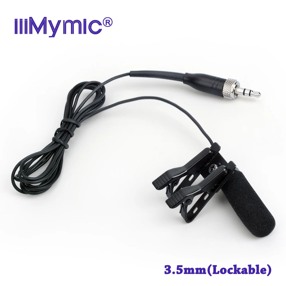 IiiMymic дальний звукопоглощающие Pro лацкан Мини конденсаторный микрофон для Sennheiser