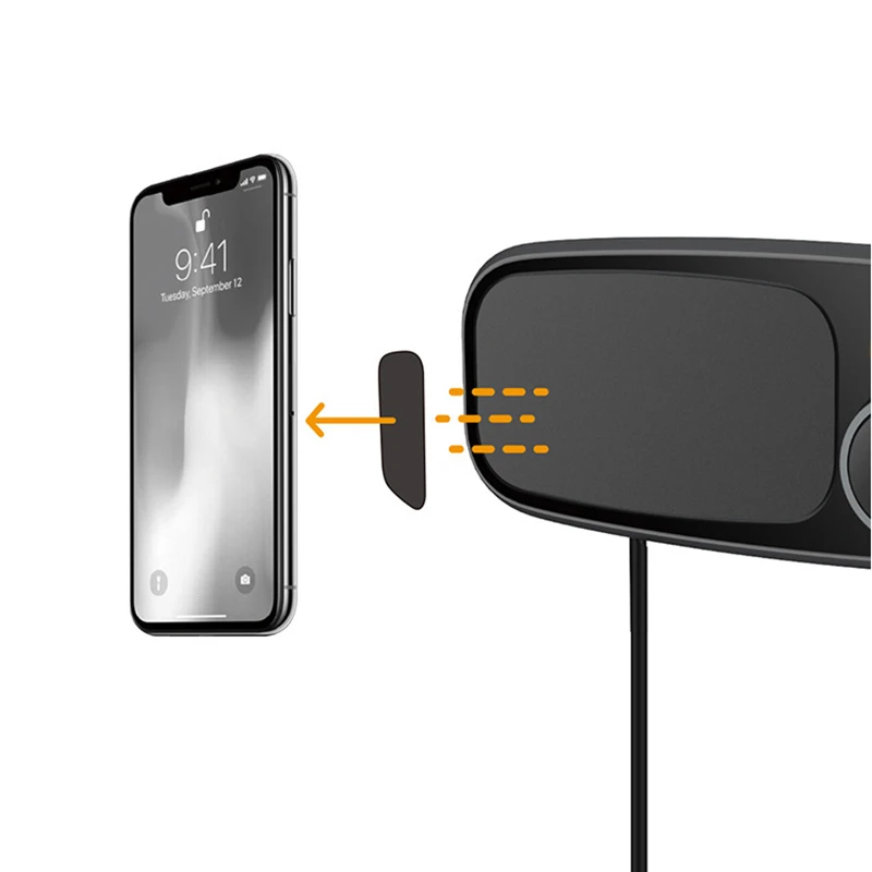 Автомобильный Bluetooth fm передатчик с магнитным держателем для телефона QC 3 0 зарядка