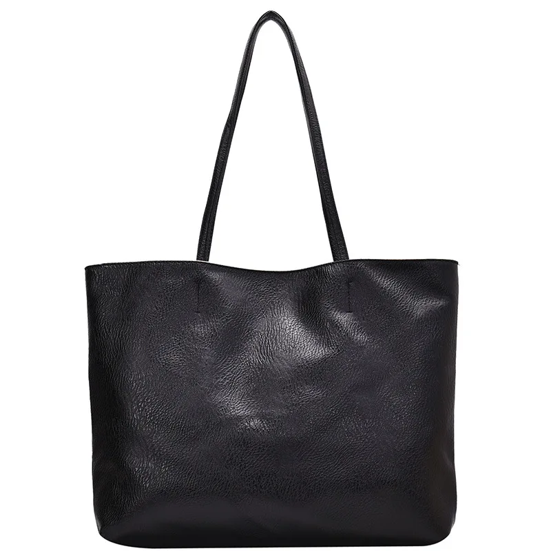 Женская сумка 2019 новая дизайнерская винтажная однотонная Сумка-тоут от