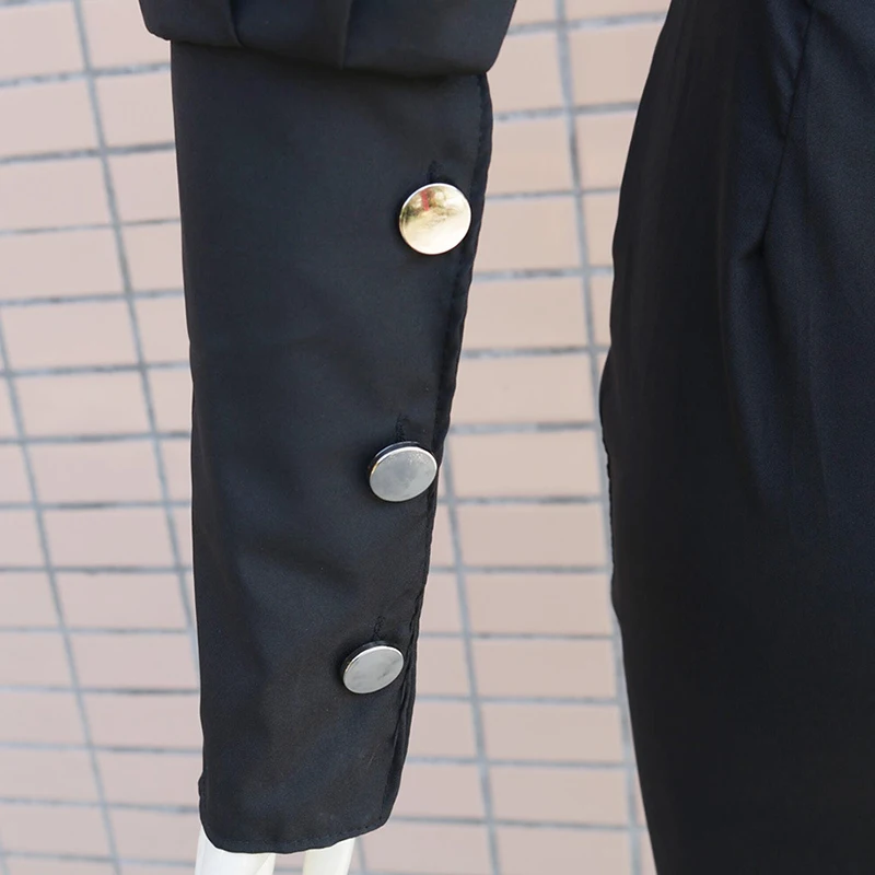 Однотонное платье с пышными рукавами открытой спиной и разрезом женское длинным