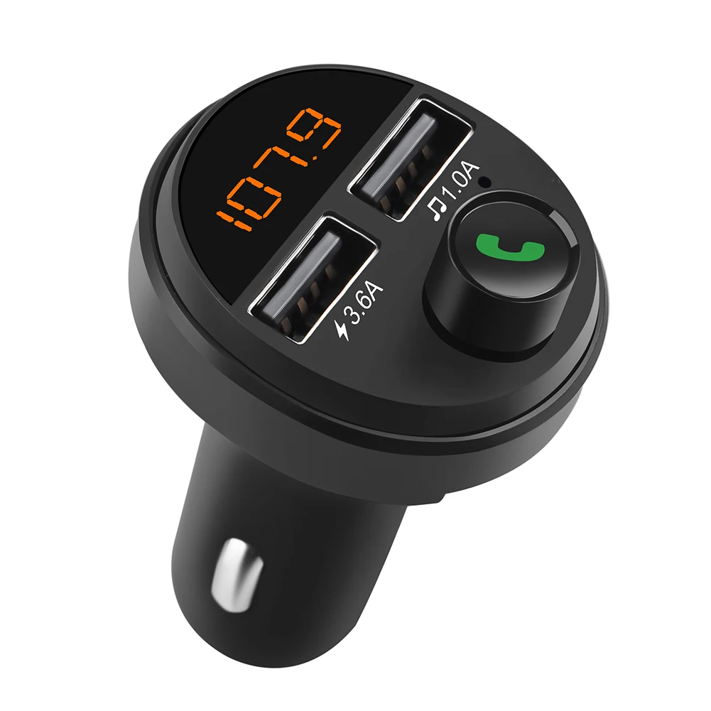 Bluetooth 5 0 FM-передатчик беспроводной автомобильный комплект громкой связи mp3-плеер