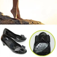 2pcs transparent foot care cushions elastic high heel insole anti slip gel pads
