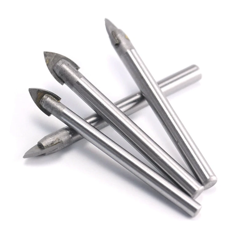 

Mirror Ceramic Marble Tile Glass Drill Bit 3-6 mm Drill Bit For Glass Plastic Tile Ceramic Carbide Triangle Spear Point Head