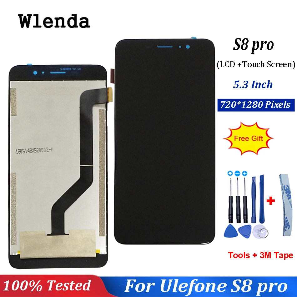 ЖК дисплей + сенсорный экран для Ulefone S8 Pro 100% оригинальный дигитайзер сменная