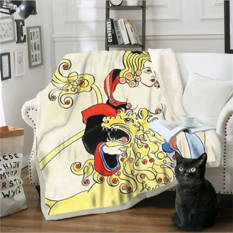 Тяжелое одеяло 150 см X 200 Смешной Персонаж ситец бархатное Одеяло Толстовка Тканое