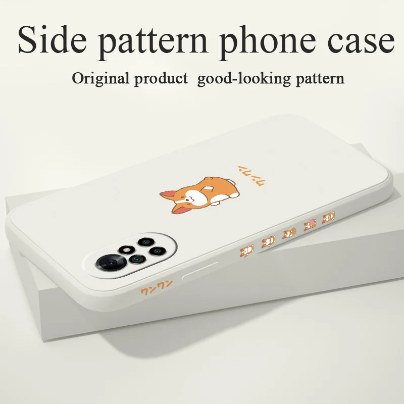 

Small Fresh Pattern Case For Huawei Nova8 8Pro 8SE Nova 7 7Pro 7SE 6 6se 5 5Pro 5Z 5I 5Ipro 5T 4 4E Liquid Silicone Cover