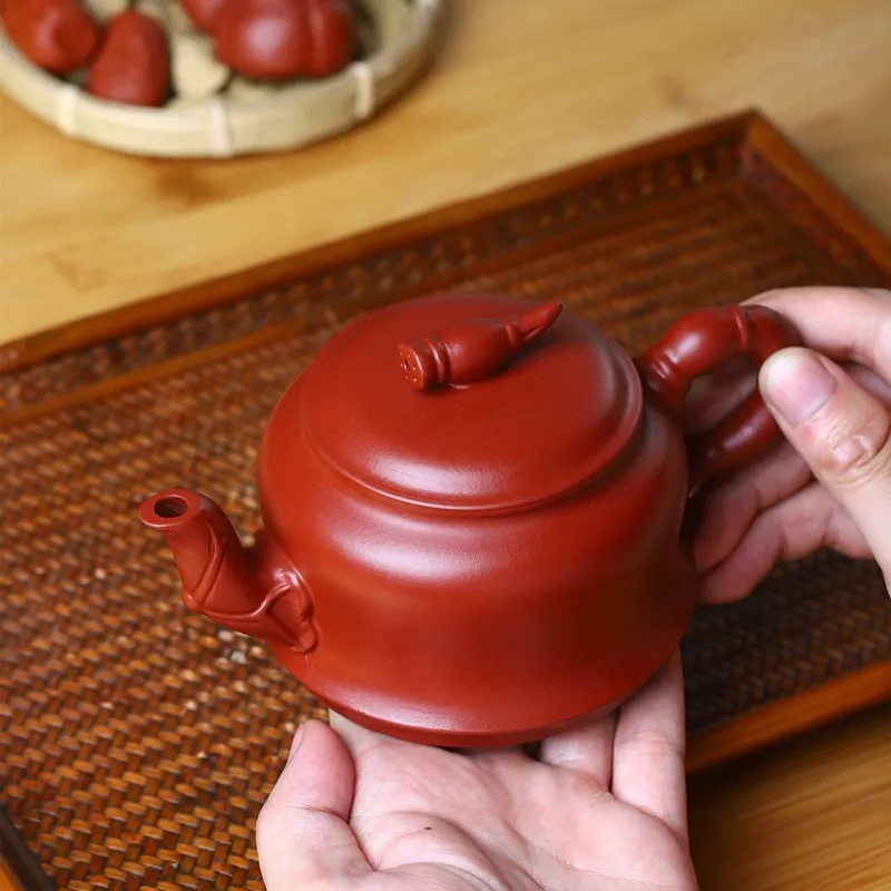 

★manufacturers selling 】 undressed ore dahongpao lotus root pot of flower implement household teapot tea Chinese style