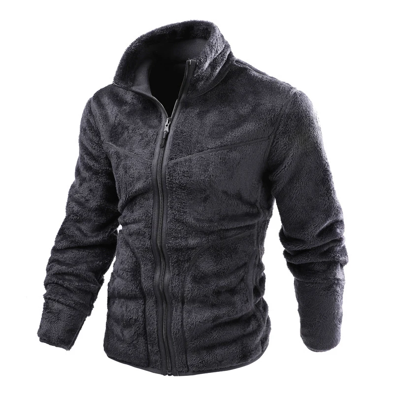 Facecozy Men Outdoor Hiking Thick Warm Fleece Winter Jacket Male Camping Skiing Wear Both Sides Coat for Fishing Trekking | Спорт и