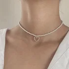 JOUVAL, цепочка с имитацией жемчуга и бусинами, чокер, ожерелья, ожерелье для женщин, цепочки 2022, модные ювелирные изделия