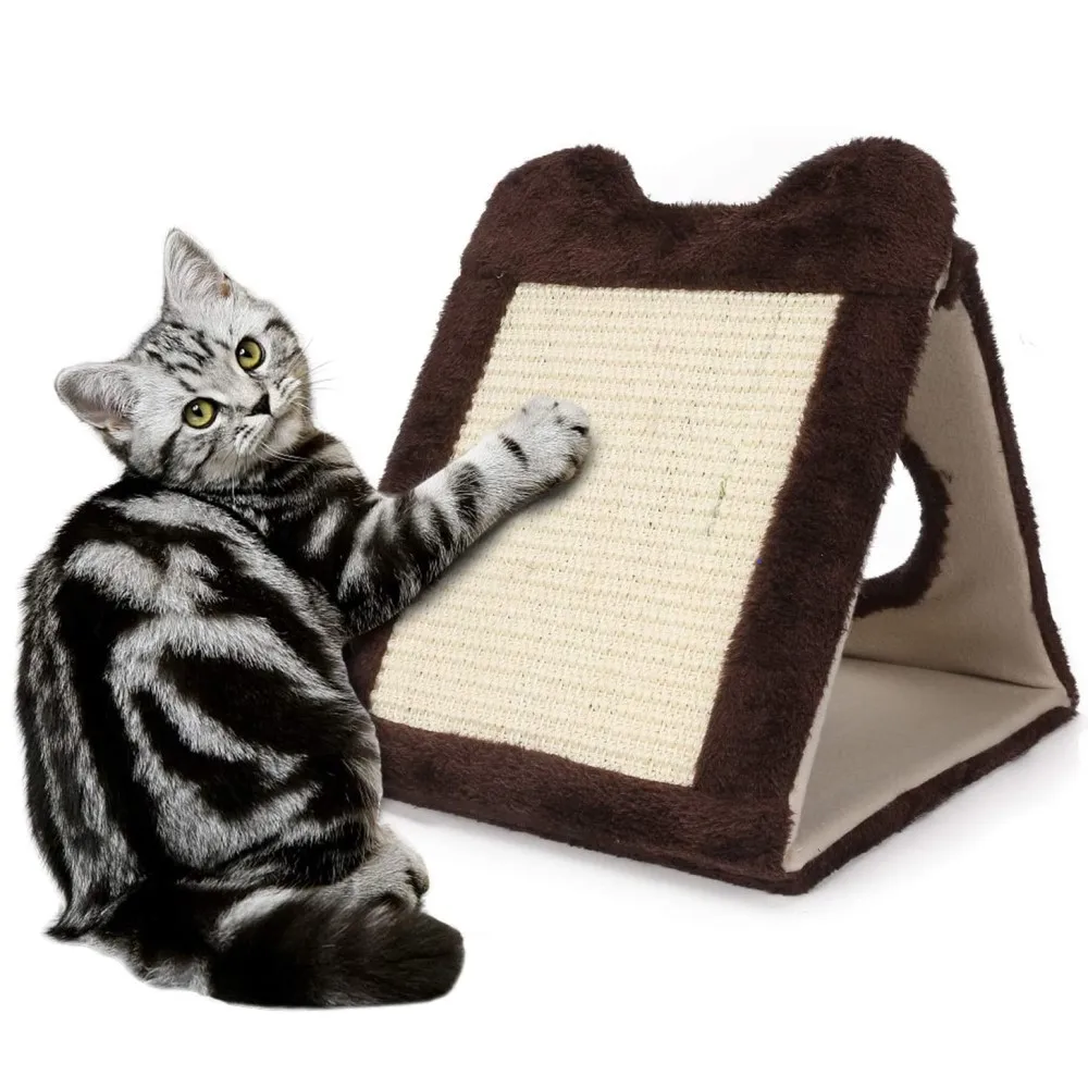 

Cat Scratcher Board Incline Scratching Play Pad Superior Cardboard Lounge Bed Cat Scratch Board Angles Protects Furniture