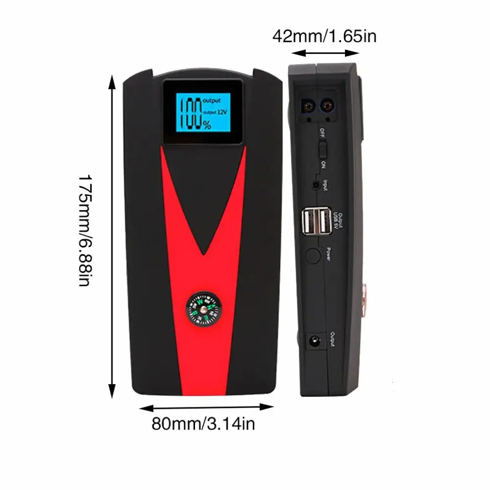 

USB Car Jump Starters Multifunction Car Emergency Charger Battery Power Waterproof Starting Device