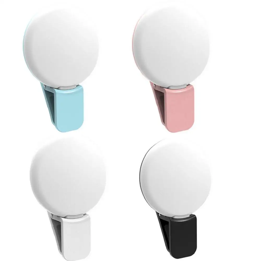 

Mobile Phone LED Selfie Ring Light Portable Circle Photography Lamp Clip Light Came Rechargeable Fill Beauty Phone For Cell E1Q7