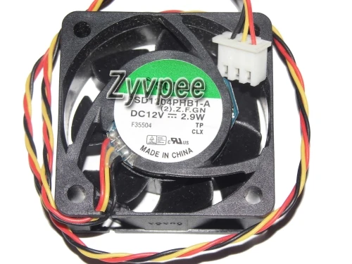 Новый оригинальный трехпроводной охлаждающий вентилятор 4 см 12 В Φ 0 6 Вт KD1204PKB2 9