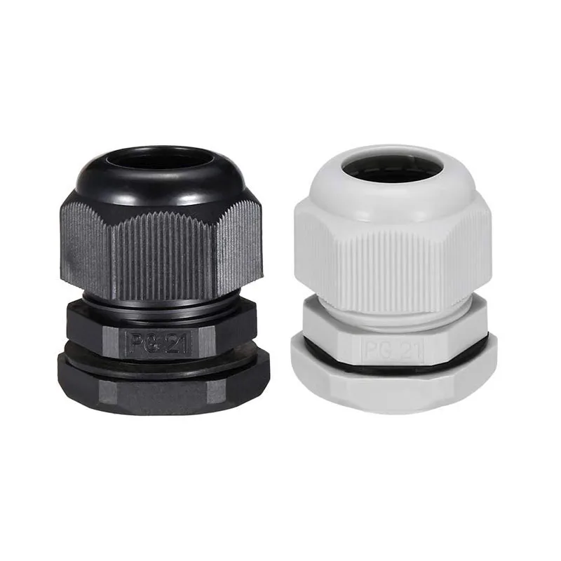 PG7 PG9 PG11 PG13.5 PG16 водонепроницаемый нейлоновый кабельный ввод Регулируемый разъем для 3 мм-14 мм, упаковка из 100